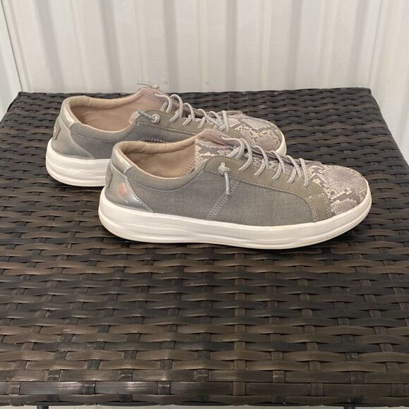 Hey Dudes sneakers Karina sliver python woman’s size 7 - Picture 2 of 6